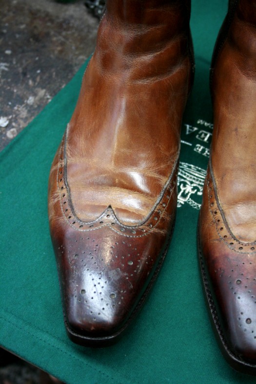 Santoni chelsea boots before The Royal Treatment Santoni chelsea boots before The Royal Treatment