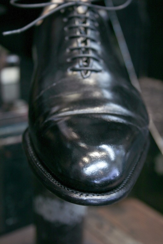 J.M. Weston after Premium Shoe Care+ treatment J.M. Weston after Premium Shoe Care+ treatment